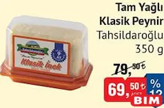 TAHSİLDAROĞLU TAM YAĞLI KLASİK PEYNİR 350 G
